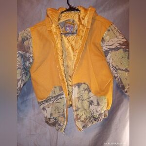 Outdoor habitat boys brown and camo jacket